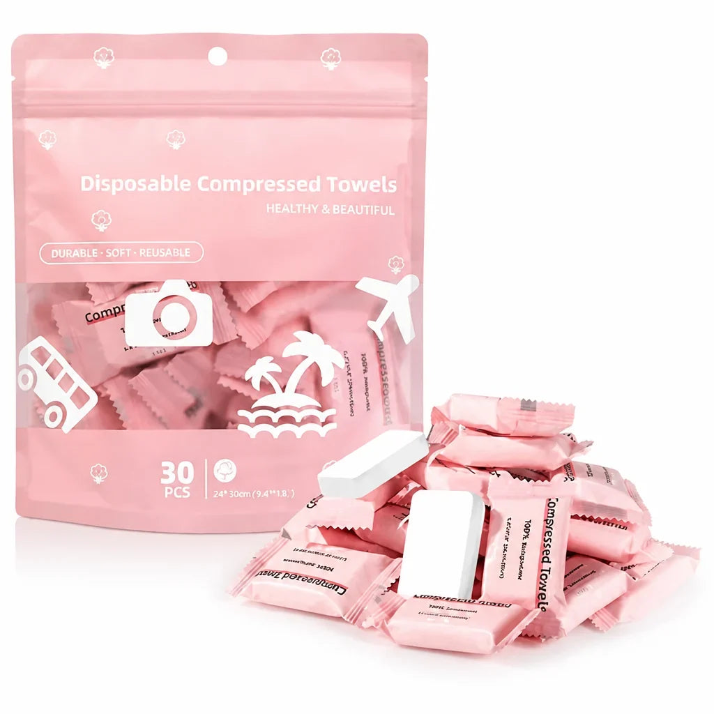 TowelPop™ Compressed Cotton Towels — Unlock Instant Freshness and Soothing Comfort Anywhere You Go