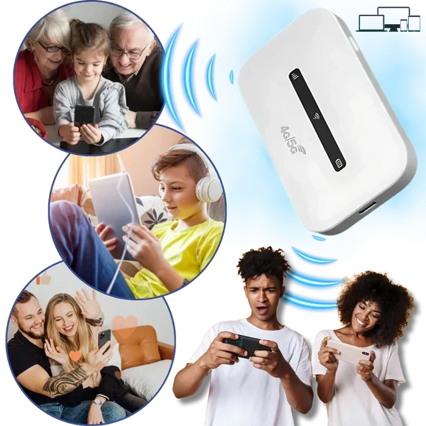 Portable Wi-Fi Hotspot 4G LTE Supports 10 Devices