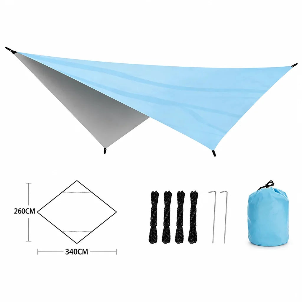 BreezeCanopy™ — Your Lightweight Fortress Against Sun and Surprise Showers