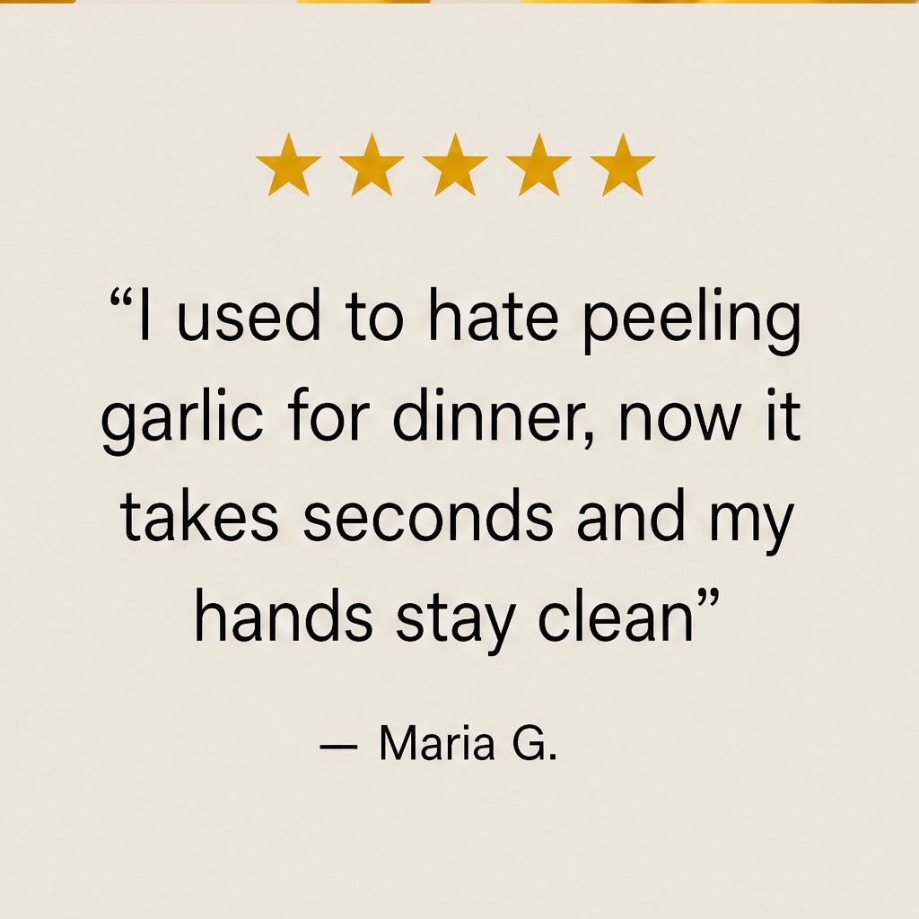 Clovix – Serrated Jaw Manual Garlic Peeler + 50% OFF