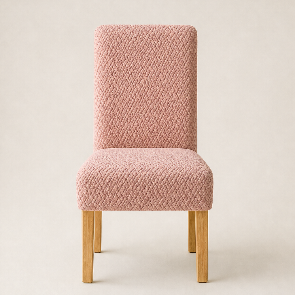 Woveth – Stretch-Fit Checkered Chair Cover for Instant Dining Room Upgrade + 50% OFF