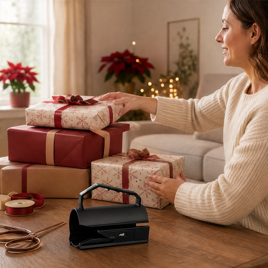 Wrapwick – Sliding Roll Cutter for Straight, Neat Christmas Wrapping + 50% OFF