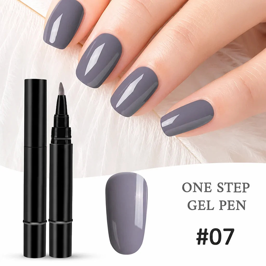 Geloria™ All-in-One Gel Pen — Flawless, Fade-Proof Nails That Shine Through Everything