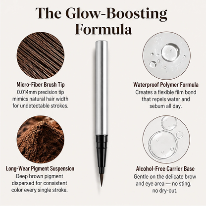Linelle – Ultra-Fine 4-in-1 Waterproof Liner Pen for Brows, Eyes & Hairline
