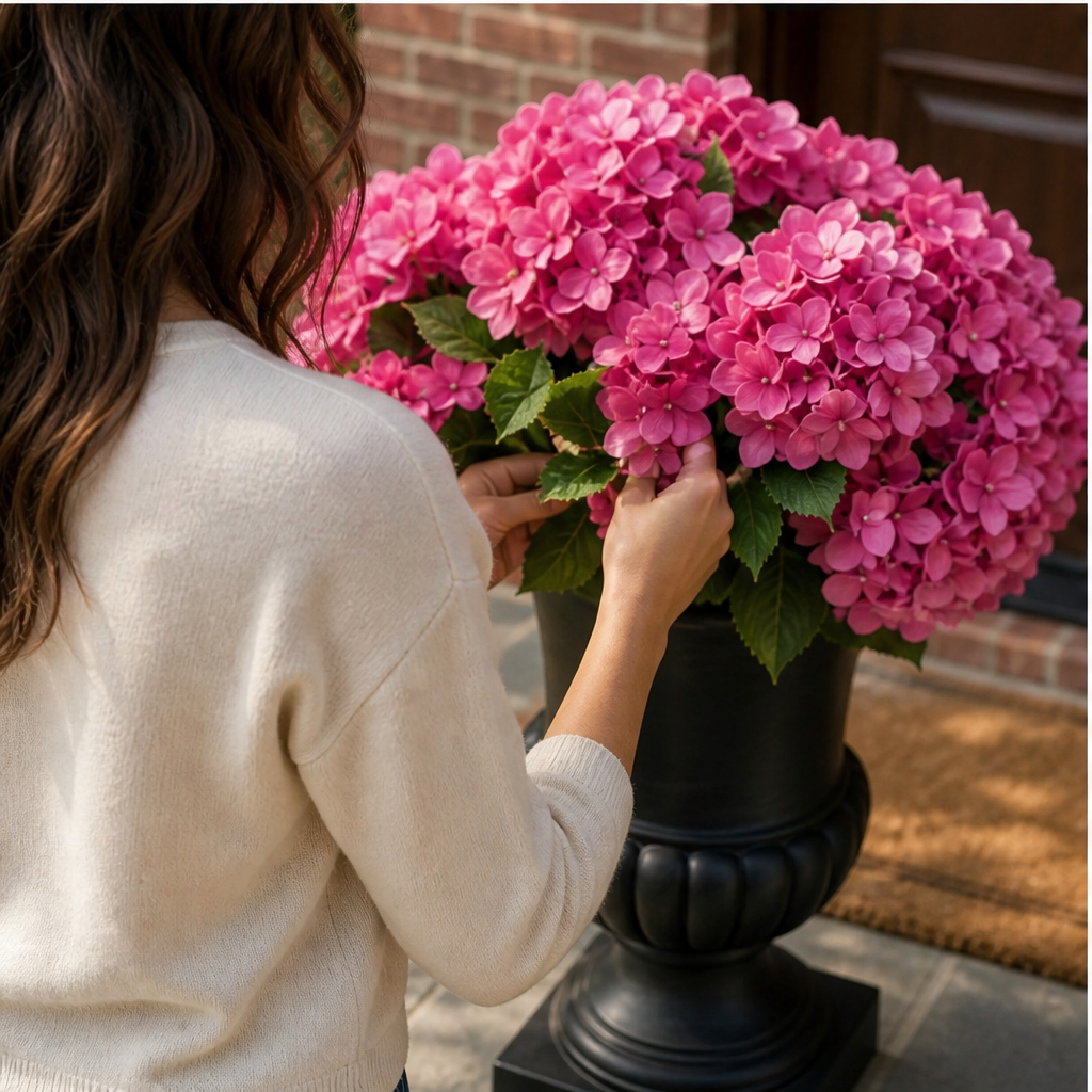 Bloomcroft – Weatherproof Silk Hydrangea Set for Porch & Patio