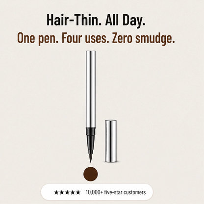 Linelle – Ultra-Fine 4-in-1 Waterproof Liner Pen for Brows, Eyes & Hairline