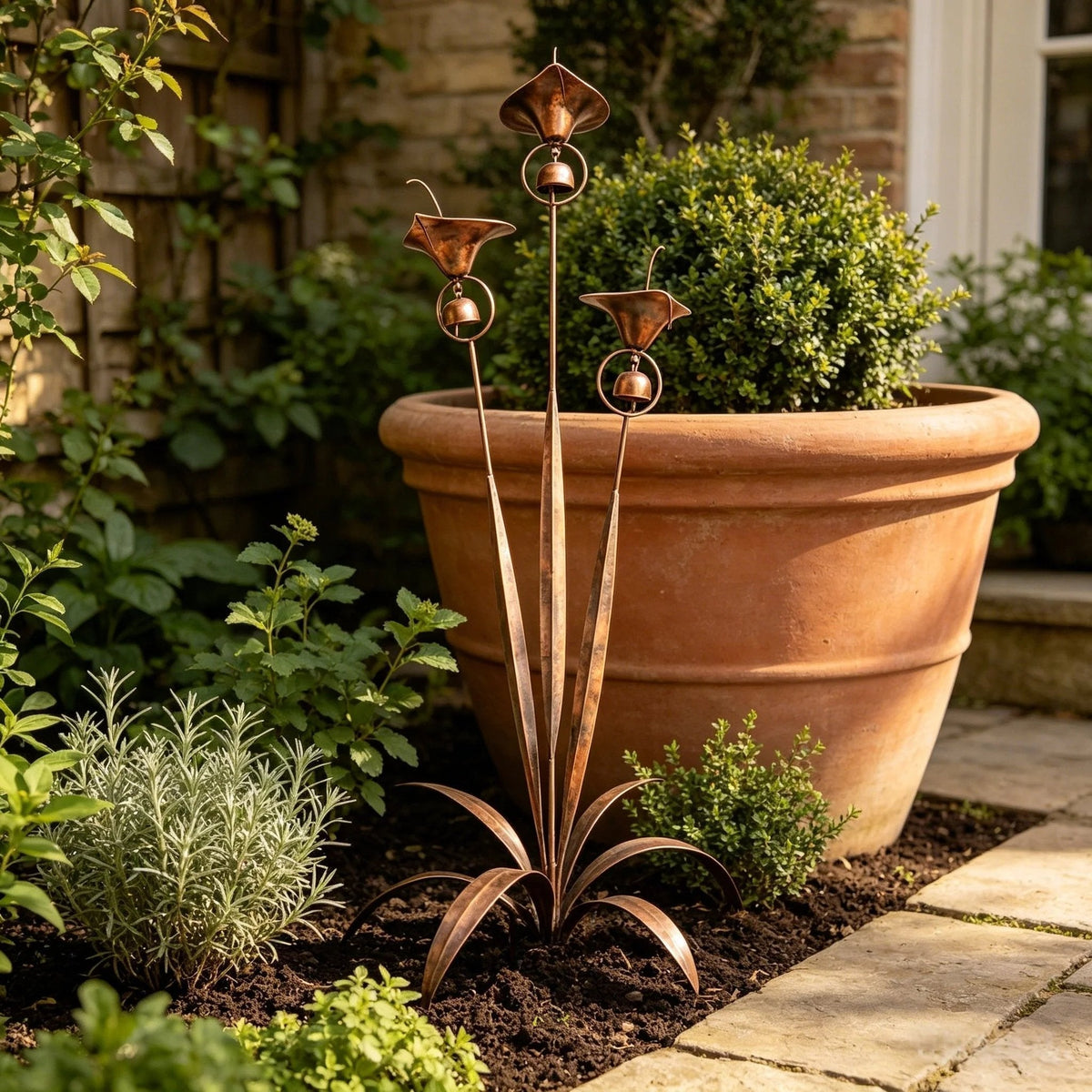 CallaChime™ | Handcrafted Garden Stake with Wind Chimes