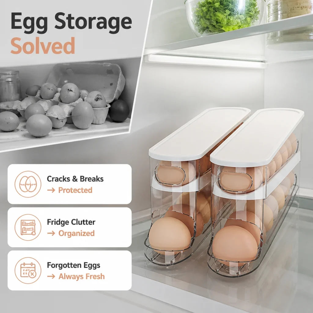 ShelfSway™ — Keep Every Egg Perfect and Your Fridge Instantly Organized