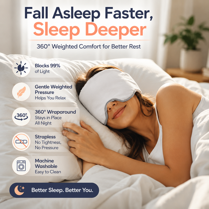 360° Weighted Blackout Sleep Mask