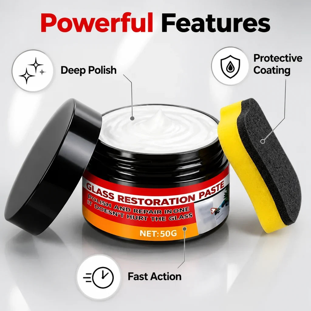 VisiRenew™ Glass Renewal Paste — Instantly Erase Scratches and Enjoy Crystal-Clear Views That Last