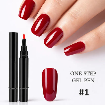 Geloria™ All-in-One Gel Pen — Flawless, Fade-Proof Nails That Shine Through Everything