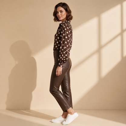 LyraLuxe™ Polka Shirt — Feel Confident, Fresh, and Effortlessly Stunning All Day