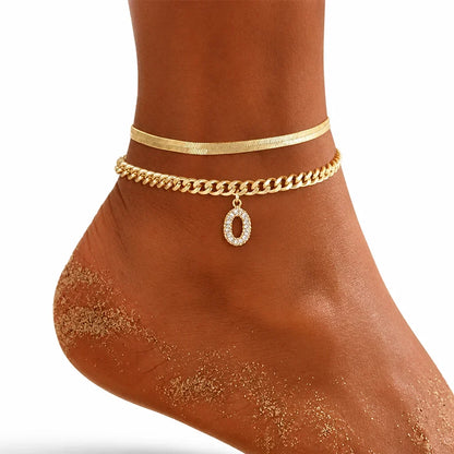 Monograméa™ Gold Initial Anklets — Wear Your Unique Story with Effortless Grace