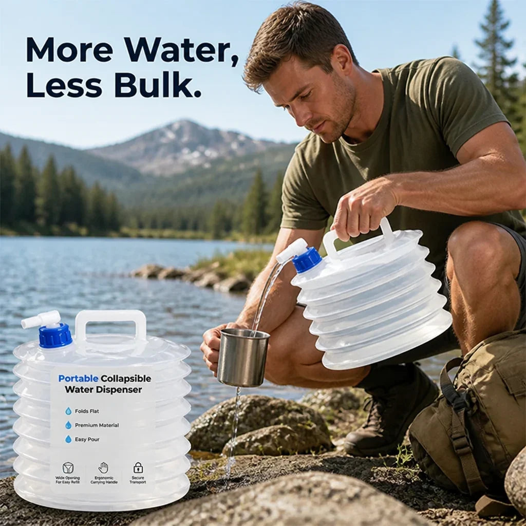 FlexiHydra™ — Carry More Water, Ditch the Bulk, and Conquer Every Adventure with Ease