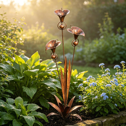 CallaChime™ | Handcrafted Garden Stake with Wind Chimes