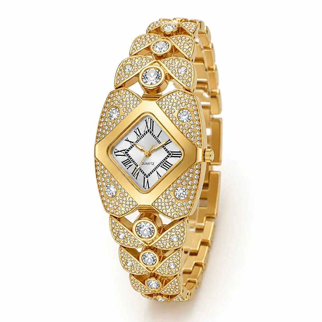 Aurelia™ Quartz Bracelet Watch — Command Every Room with Dazzling Confidence and Timeless Precision