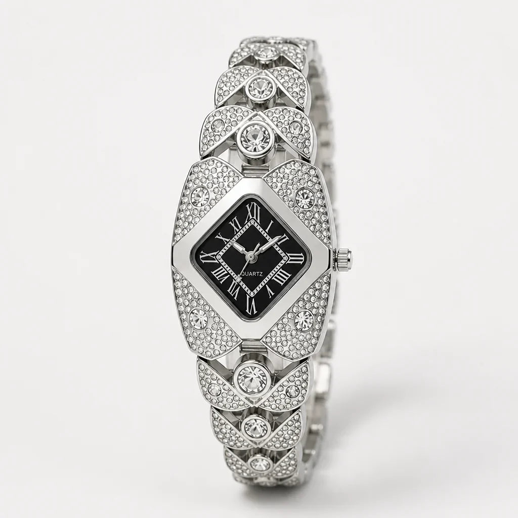 Aurelia™ Quartz Bracelet Watch — Command Every Room with Dazzling Confidence and Timeless Precision