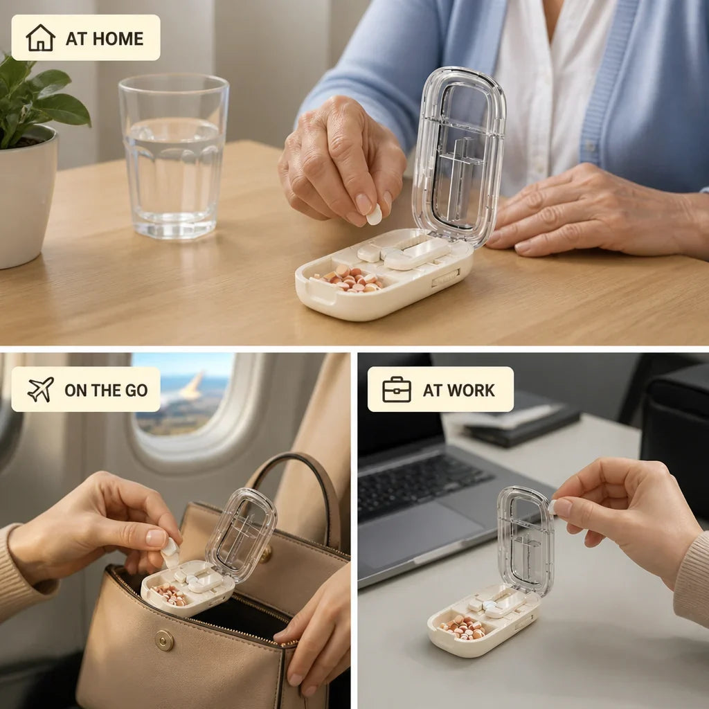 TabSplit™ Portable Pill Cutter — Perfectly Split Pills for Total Control and Peace of Mind