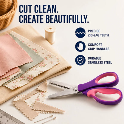 Cutella™ Pinking Shears — Master Every Cut with Effortless Precision and Fray-Free Style