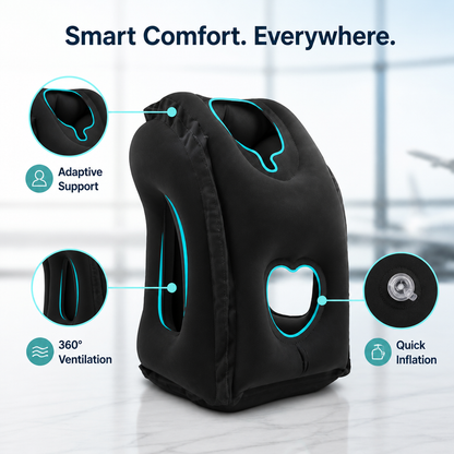 HaloNest™ — Travel Comfort That Erases Neck Pain and Refreshes You Instantly