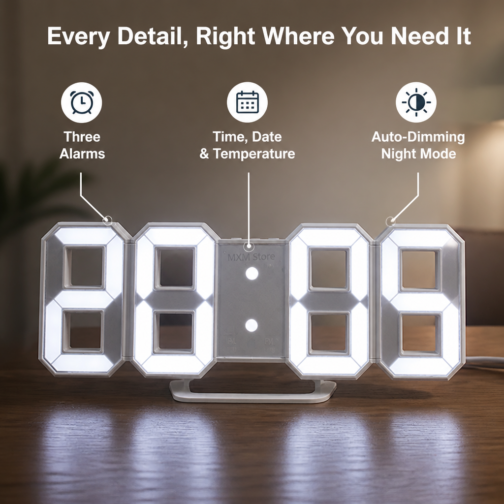LumaTick™ — See Every Essential at a Glance, with a Softer Glow at Night