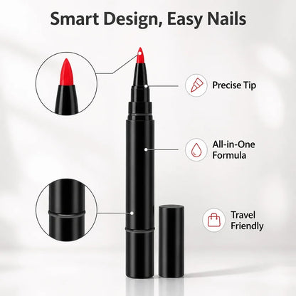VeraBella™ All-in-One Gel Pen — Flawless, Fade-Proof Nails That Shine Through Everything