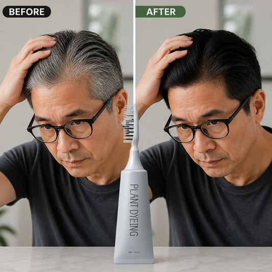 GlossNox™ Comb Dye — Ignite Deep, Silky Black Shine That Feels Alive and Natural