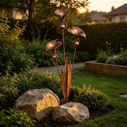 CallaChime™ | Handcrafted Garden Stake with Wind Chimes