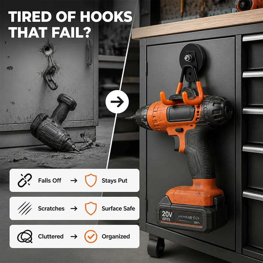 TwinMag™ Magnetic Double-Claw Hook — Harness Unbreakable Strength to Command Your Space with Confidence