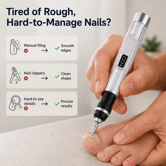 Maniqo™Electric Nail File & Callus Remover — Effortless Salon-Quality Nails That Boost Your Confidence Instantly
