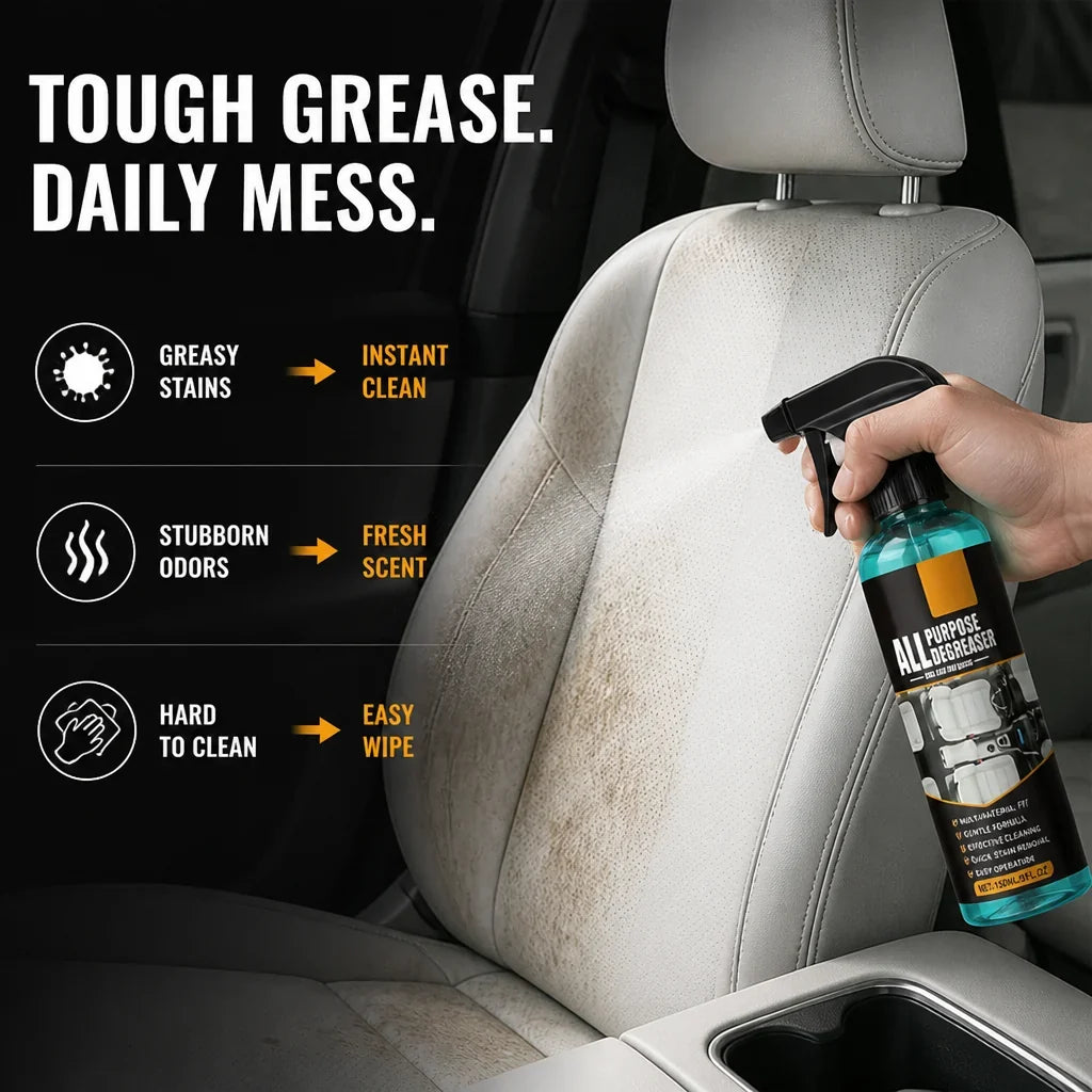 GrimeBurst™ Multi-Surface Degreaser Spray — Blast Away Grease and Enjoy Instant, Sparkling Clean Refreshment