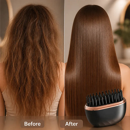 SmoothVolt™ Cordless Hair Straightener Comb — Transform Your Hair Into Silky, Radiant Perfection Instantly