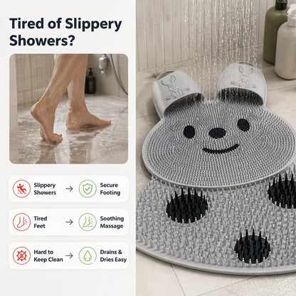 HydroSole™ Silicone Massage Mat — Turn Every Shower Into a Revitalizing Foot Spa Experience