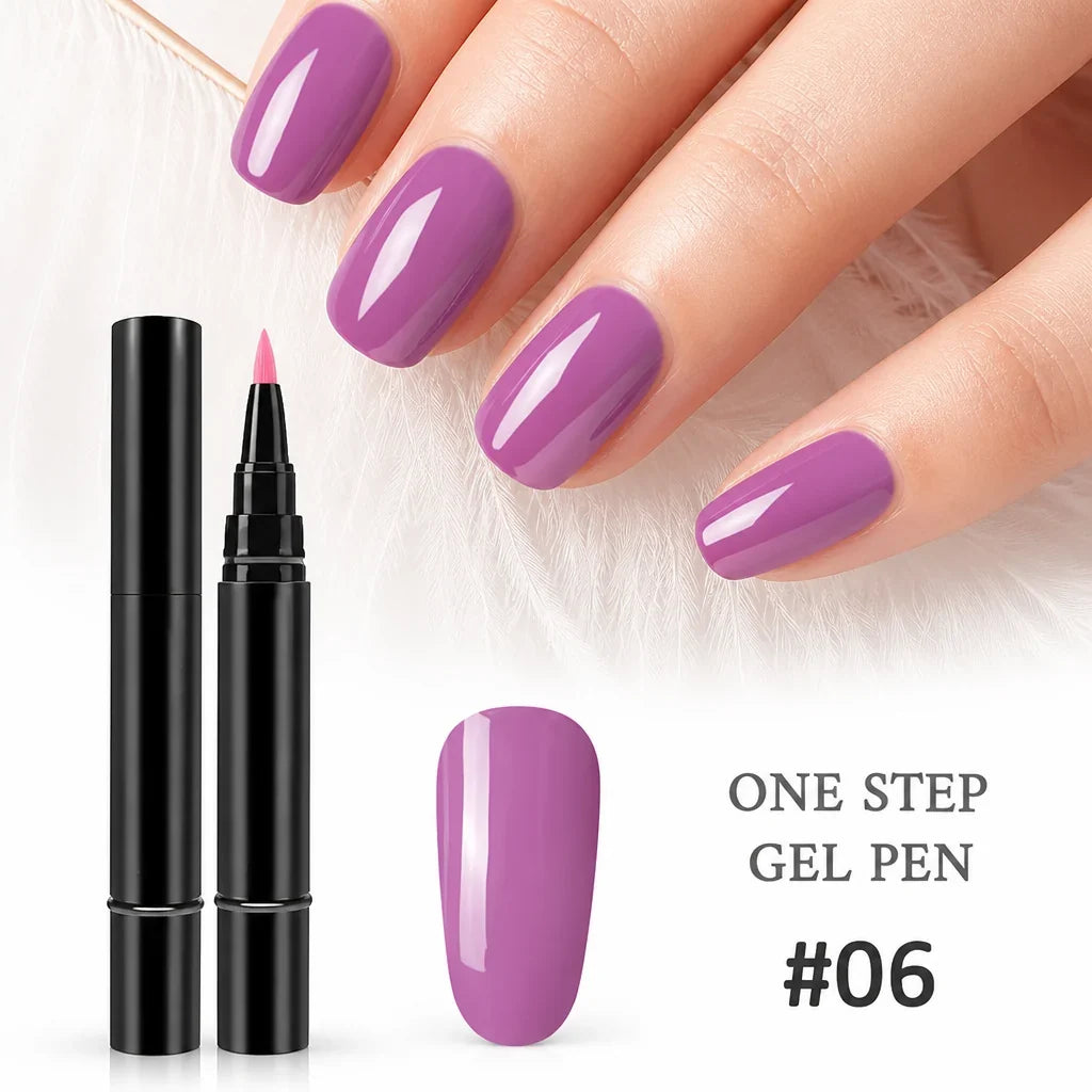 VeraBella™ All-in-One Gel Pen — Flawless, Fade-Proof Nails That Shine Through Everything