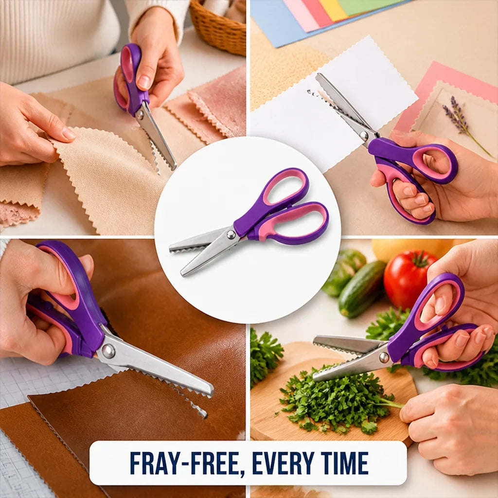 Cutella™ Pinking Shears — Master Every Cut with Effortless Precision and Fray-Free Style