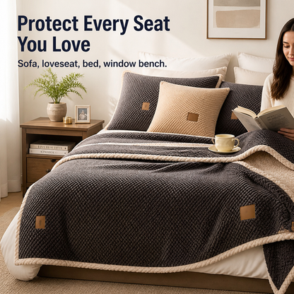 VeluraShield™ Plush Sofa Cover