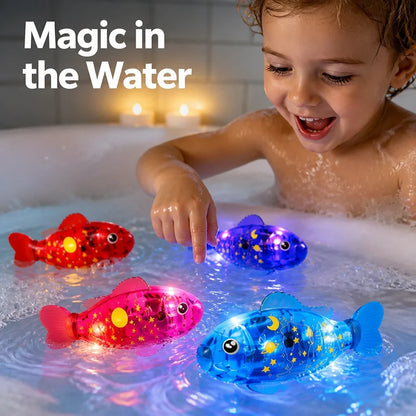 LumiDrift™ 4-pcs — Transform Bath Time Into Magical Light and Laughter