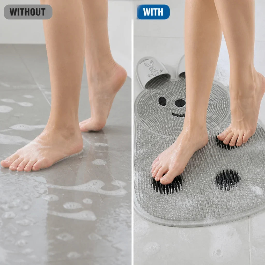 HydroSole™ Silicone Massage Mat — Turn Every Shower Into a Revitalizing Foot Spa Experience