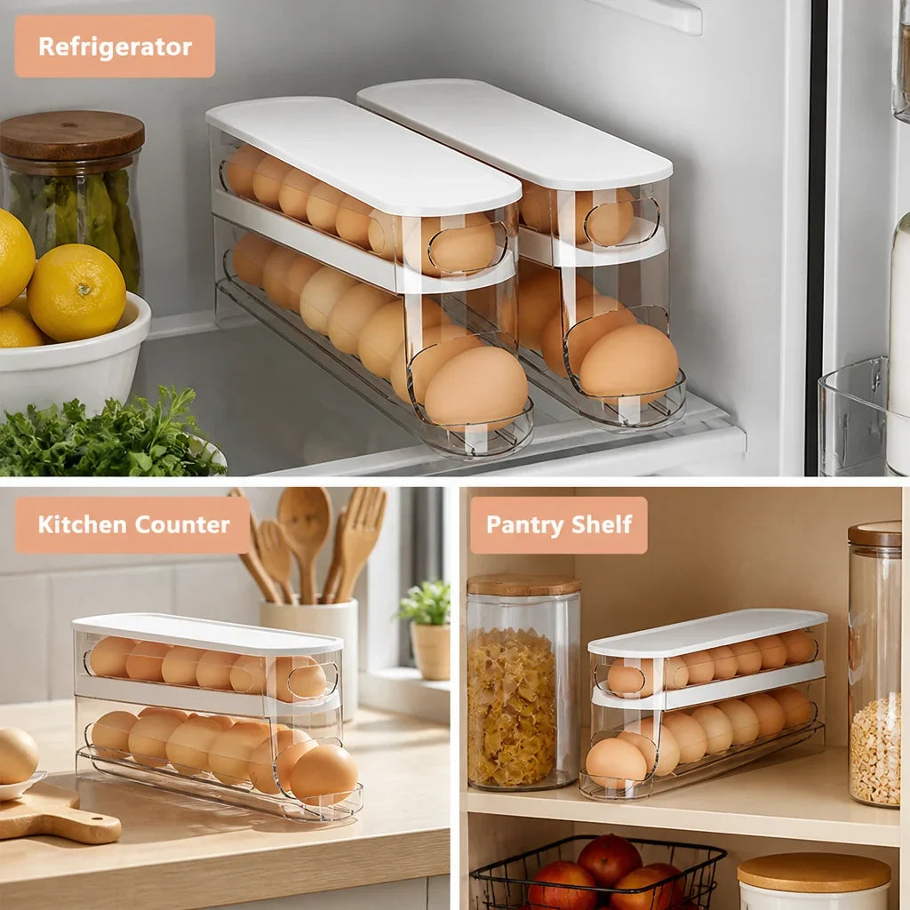 ShelfSway™ — Keep Every Egg Perfect and Your Fridge Instantly Organized