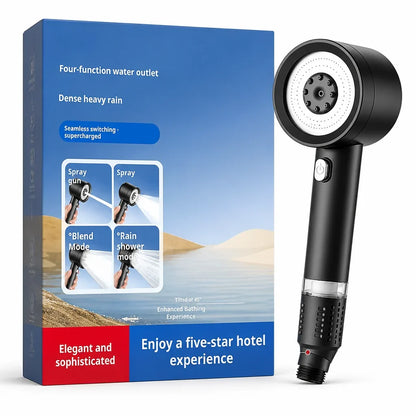 FlowSwitch™ 4-Mode Shower Head — high-pressure handheld shower head with multiple spray modes