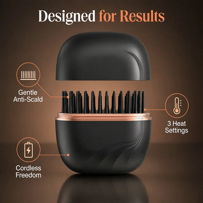 SmoothVolt™ Cordless Hair Straightener Comb — Transform Your Hair Into Silky, Radiant Perfection Instantly