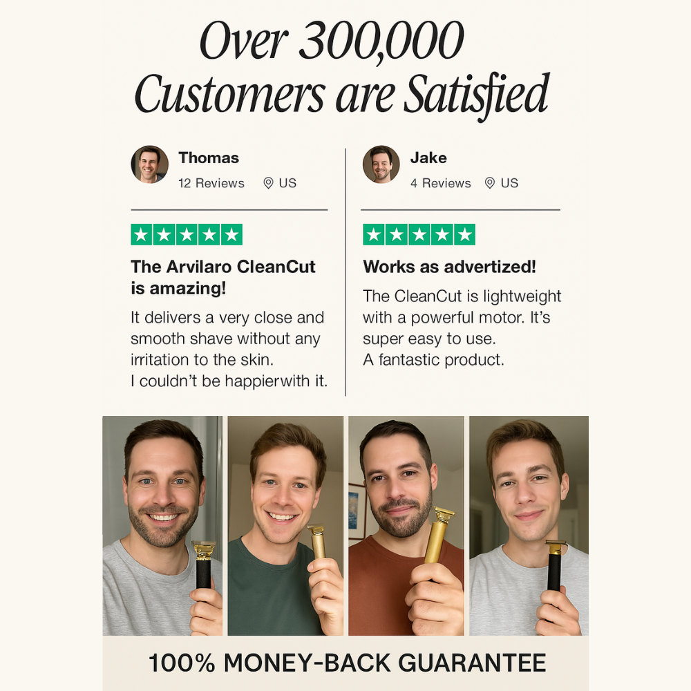 Arvilaro CleanCut™ – Barbershop Results at Home