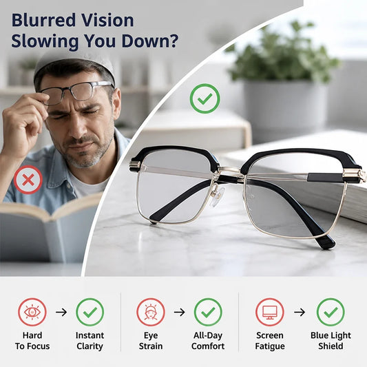 ViewKind™ Vision Glasses — Effortless Clarity and All-Day Comfort for Every Moment