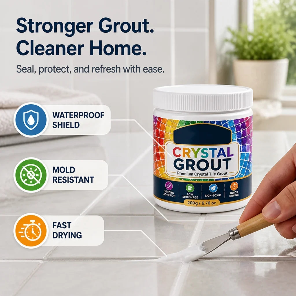 Groutelle™ Tile Grout — Protect and Restore Your Tiles with a Waterproof, Mold-Resistant Shield That Lasts