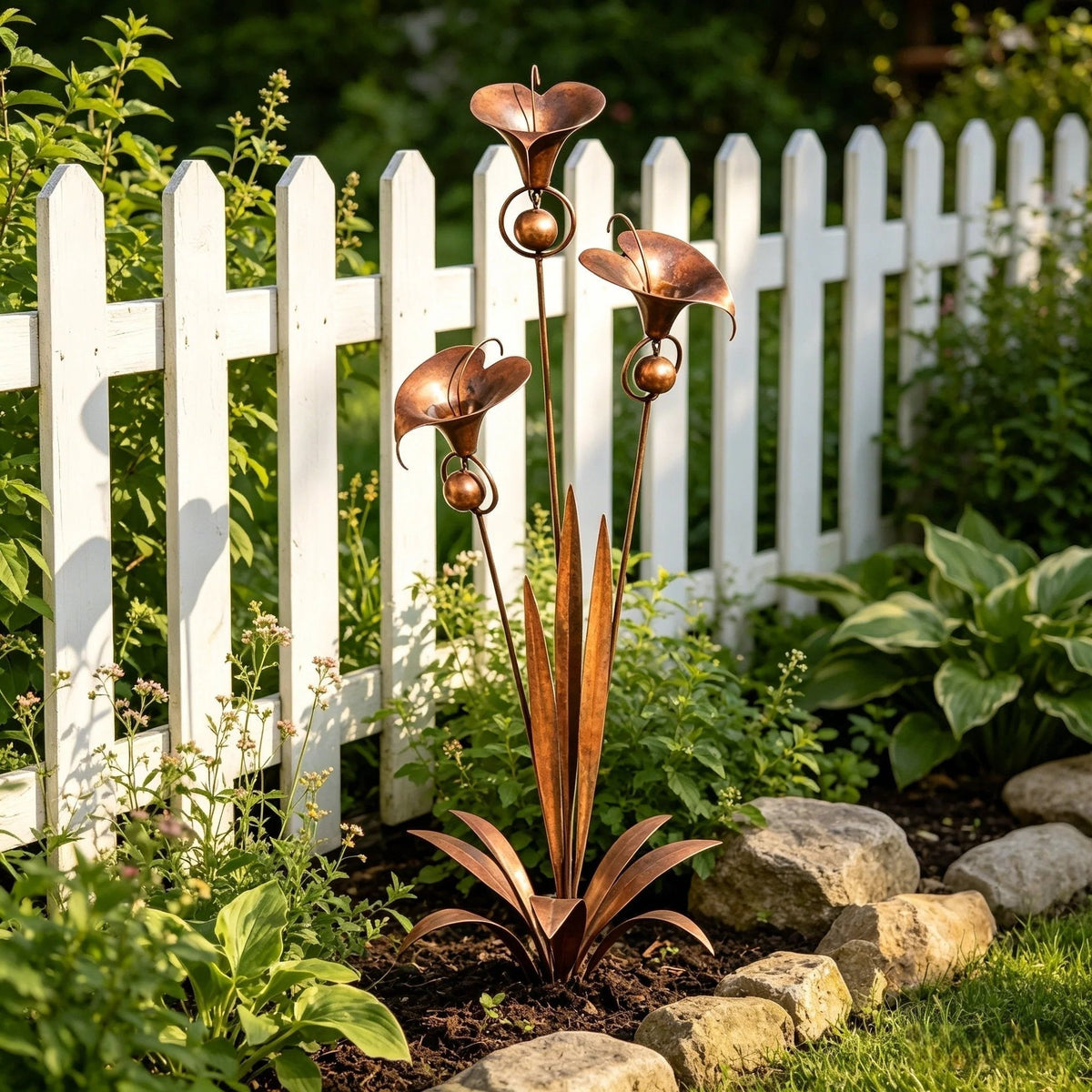 CallaChime™ | Handcrafted Garden Stake with Wind Chimes