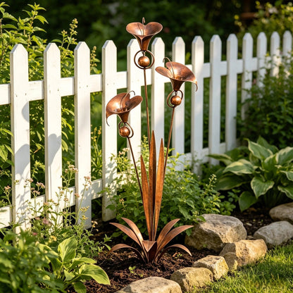 CallaChime™ | Handcrafted Garden Stake with Wind Chimes