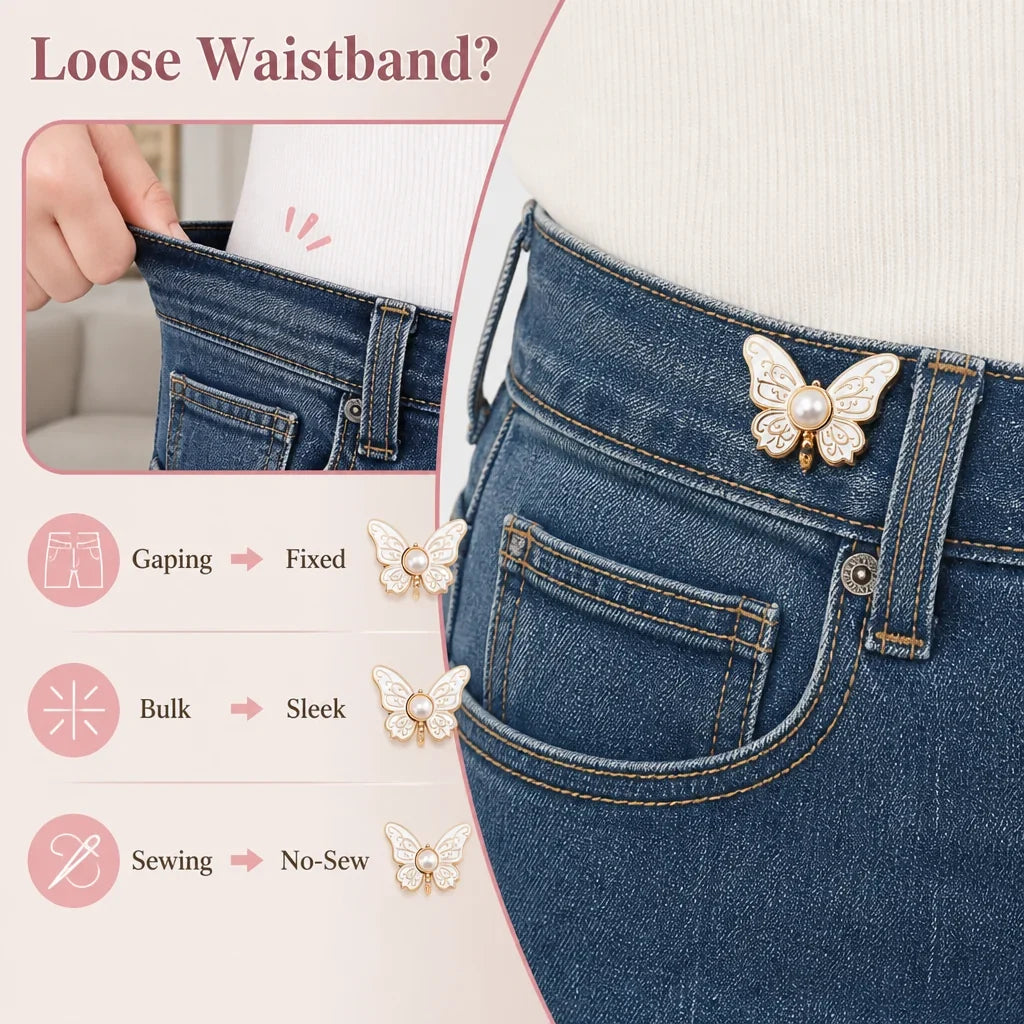 CinchCraft™ Adjustable Cinch Clips — Instantly Shape Your Waist with Effortless Elegance