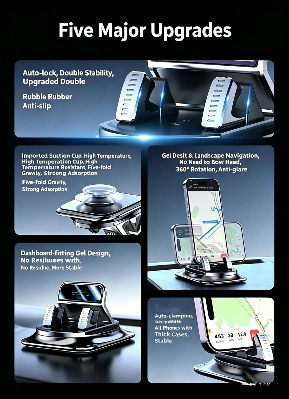 GripSure™ | Smartphone Mount with Suction Cup and 360° Rotation