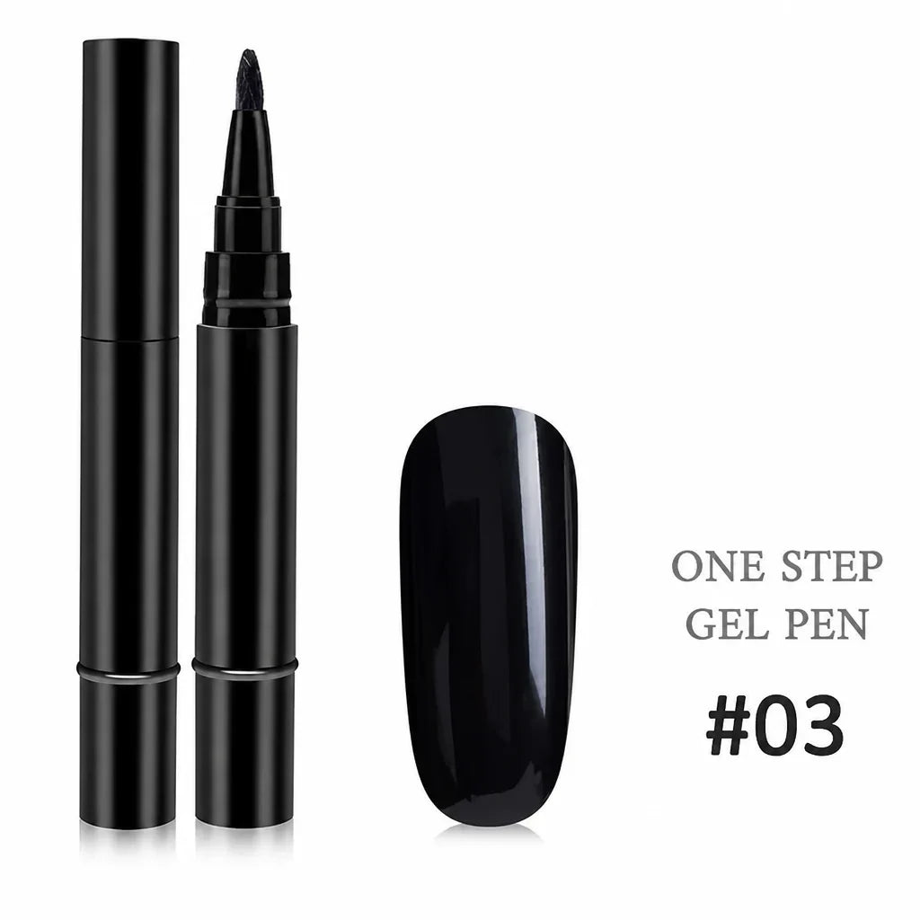 Geloria™ All-in-One Gel Pen — Flawless, Fade-Proof Nails That Shine Through Everything