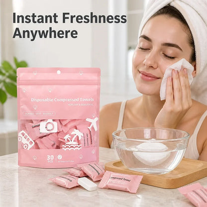 TowelPop™ Compressed Cotton Towels — Unlock Instant Freshness and Soothing Comfort Anywhere You Go